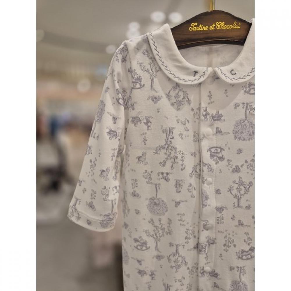 Aesop Chocolate Newborn Gift Bodysuit + Baby Gown + Hat 3 Piece Set  Tnprqx071na