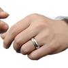 6mm Inner and Outer Sphere Light Plate Versatile Plain Circle Couple Ring