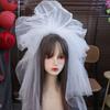Head Covering White Bridal Tulle Multi Layer European Wedding Veil  Wedding Dress