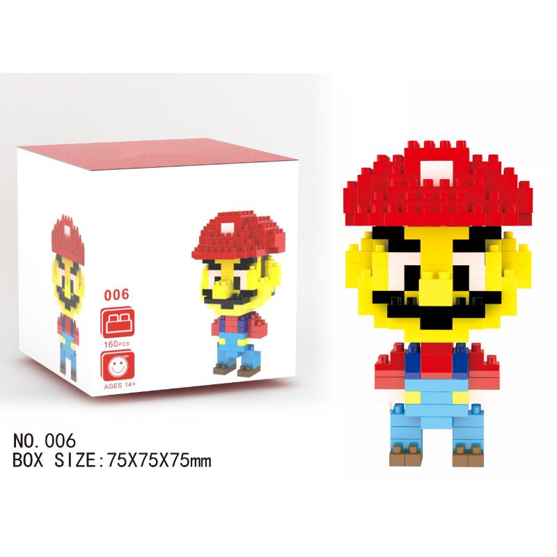 Mario bros Yoshi Action Figure Micro Blocks Nano Building Blocks Cartoon Toys For Kids Gifts