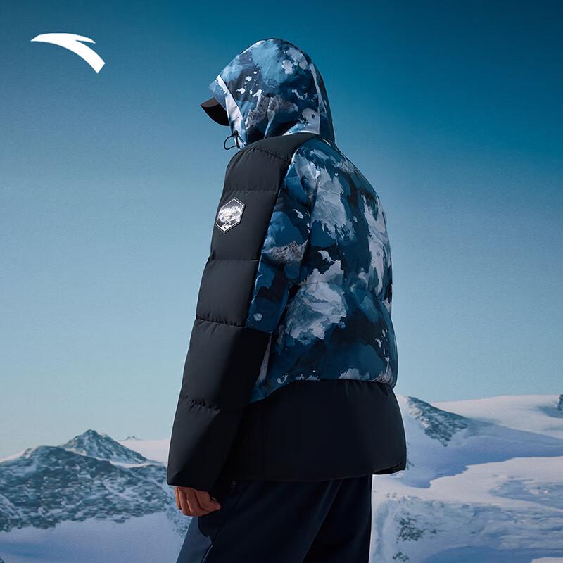 Anta Men s Ice Armor Winter Outdoor Hooded Duck Down Jacket M
