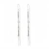 Factory  925 Sterling Silver Rhodium Plated Clover Tassel Chain Earring Women Versatile Everyday Wear Earring Jewelry