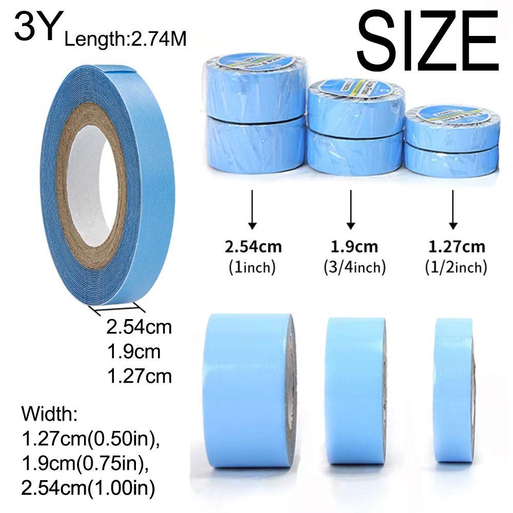 3Pcs 3yards Hair System Tape Creative Double Sided Wig Tape Lace Front Wig Tape  Lace Front Wig