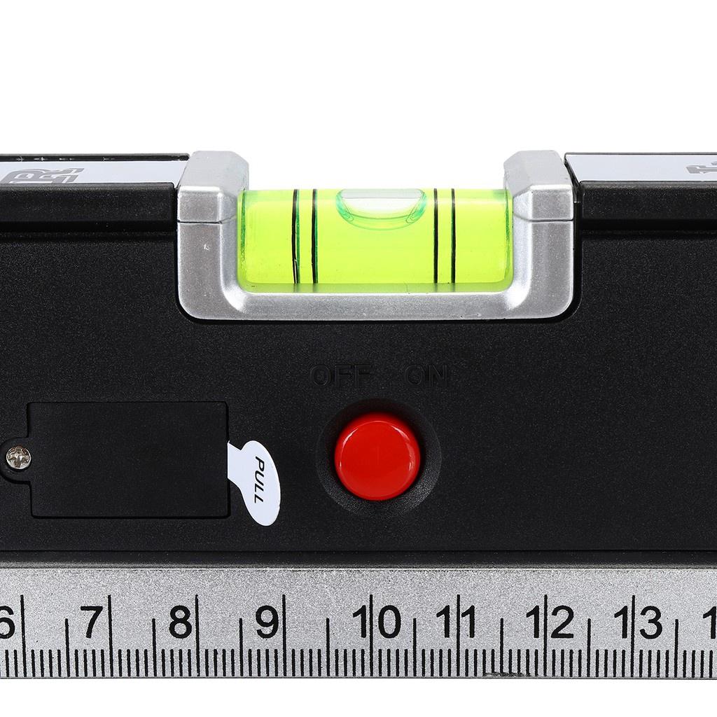 Aluminium Alloy Measuring Tape Spirit Level Laser Horizontal Vertical Line Rule
