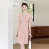 Trueman Women's Cherry Blossom Pink Professional Suit Dress