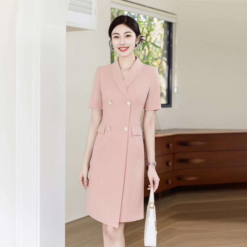Trueman Women's Cherry Blossom Pink Professional Suit Dress