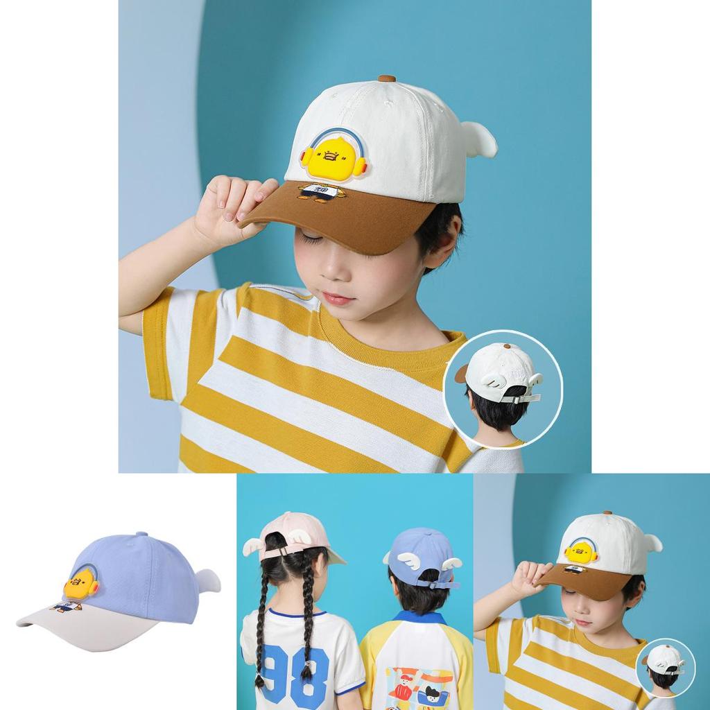 Cartoon Animal Baseball Cap For Kids Sun Protection Breathable Cotton Summer Outdoor