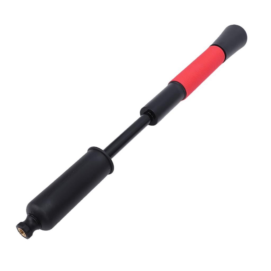 Ball Pump with Needle Storage Basketball Pump for Soccer Football Volleyball Push Pull Inflating System Red