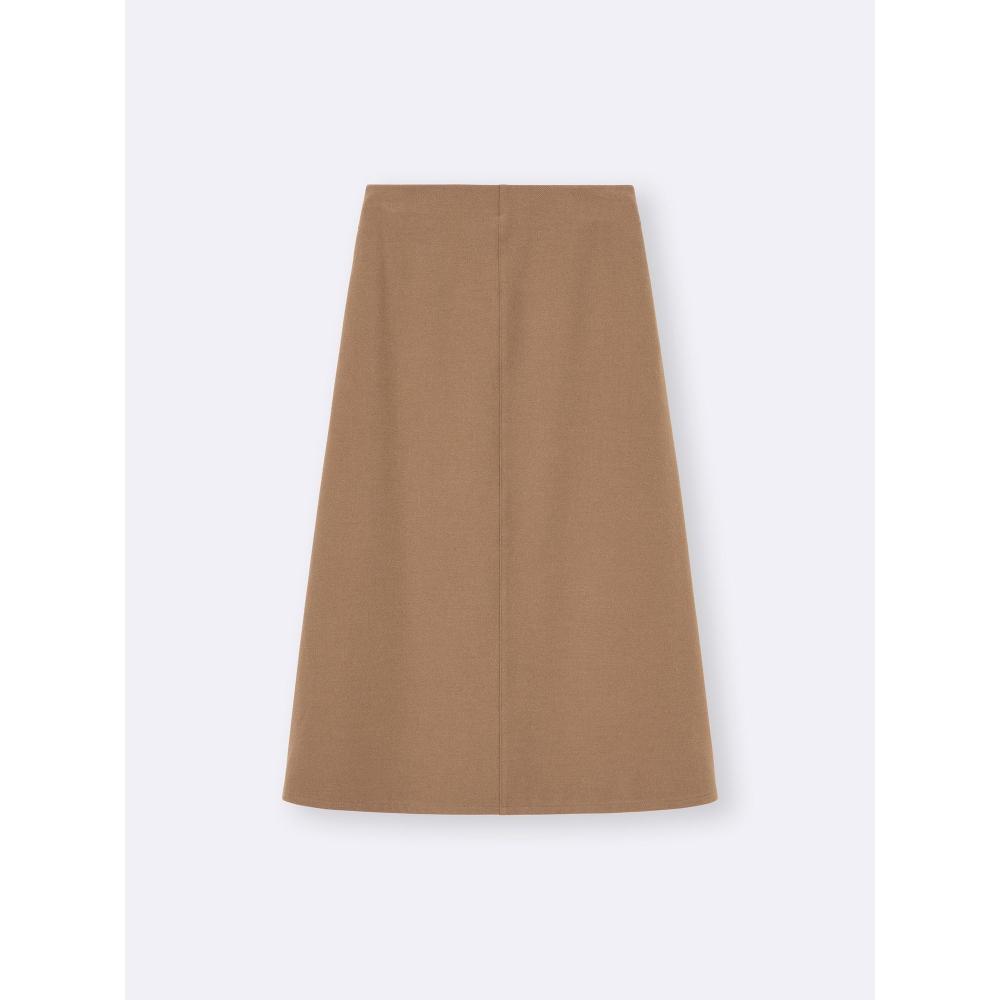 Gu Brushed Flare Skirt