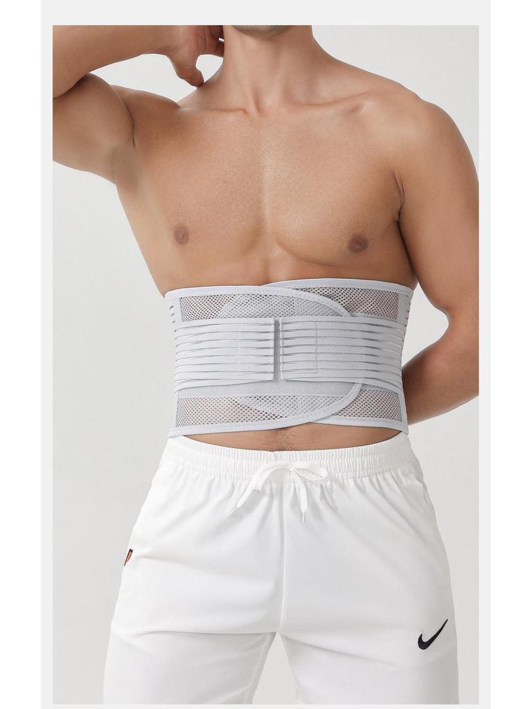 Viliker Summer Breathable Lumbar Support Belt with Steel Plate for Disc Fixation