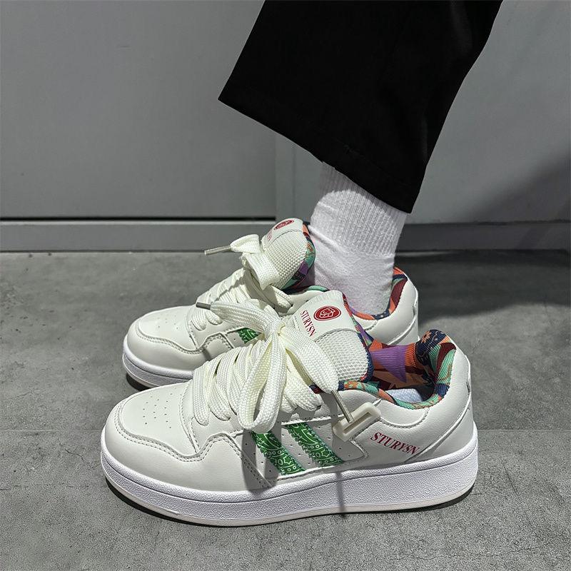 

2025 новый нишевый студенческий дизайн чувство ретро классика тренд обувь для скейтбординга корейская версия уличная съемка повседневная универсальная обувь 38 бежевый