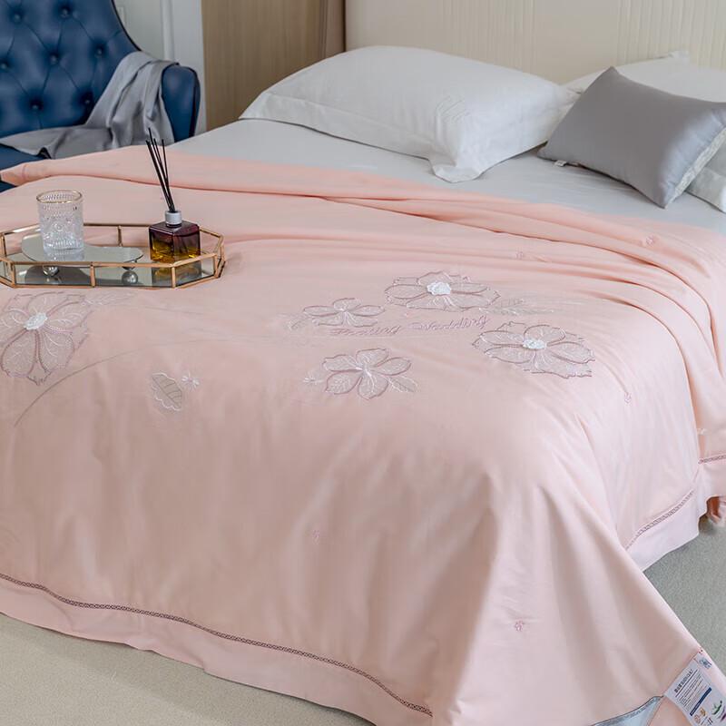 Louis Caro Embroidered All-Season Cotton Quilt