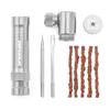 Bicycle Bike Tire Air CO2 Inflator Pump with Tubeless Tire Repair Kit Schrader & Presta Valve  Aluminum Alloy