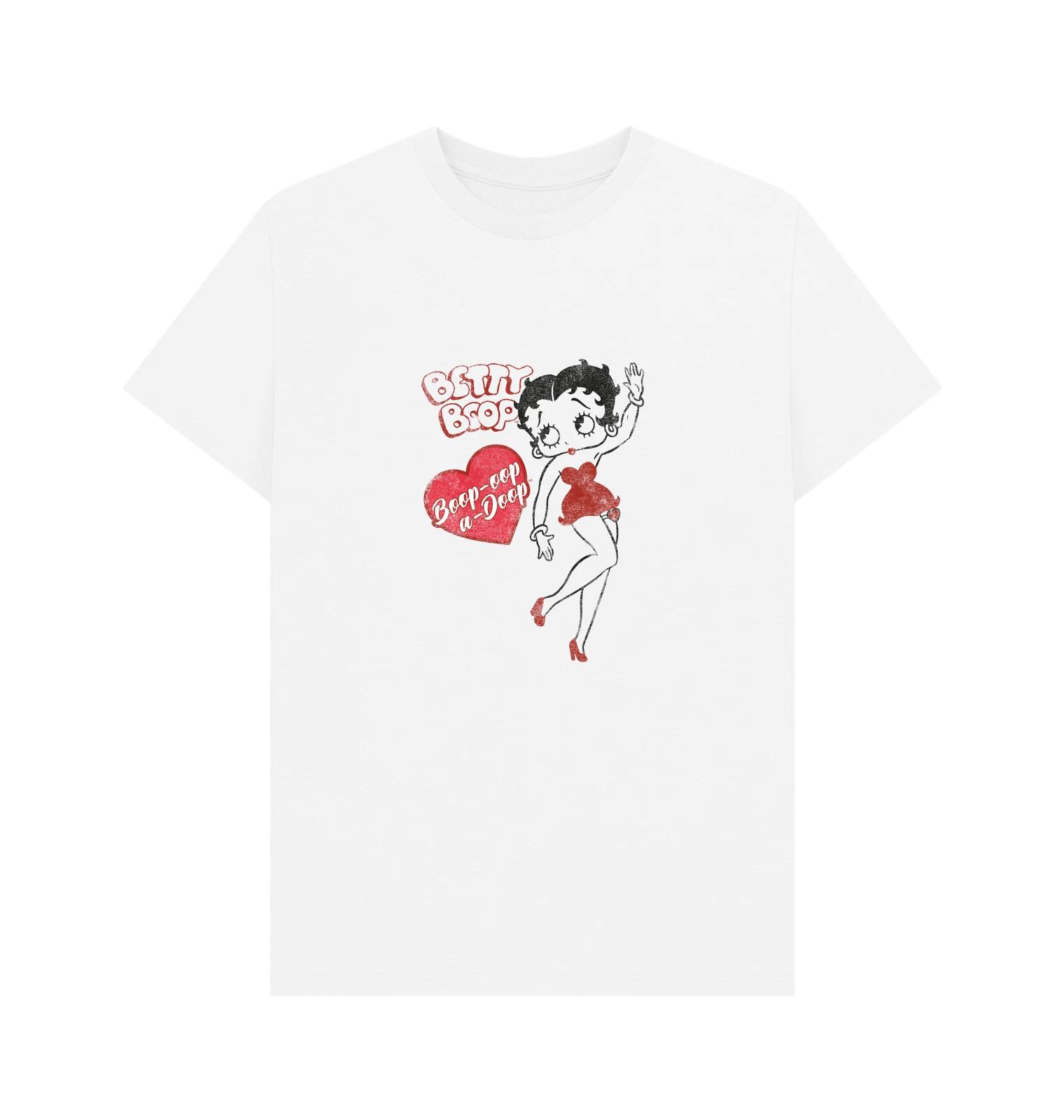 PREMIUM OFFICIAL Betty Boop Betty Boop Oop-A-Doop White T-Shirt S
