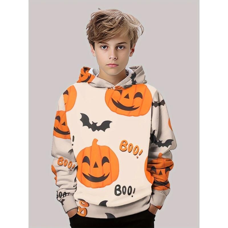 Herbst 3D Halloween Bedruckte Hoodies Modische Lässige Sport Langarm Kinder Jungen Kapuzen-Sweatshirts