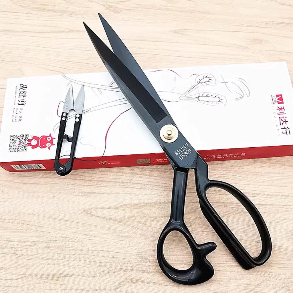 Professionelle Schneiderschere, strapazierfähige Hochkohlenstoffstahl-Scheren zum Schneiden von Stoffen, Leder, Papier für die Bekleidungsherstellung
