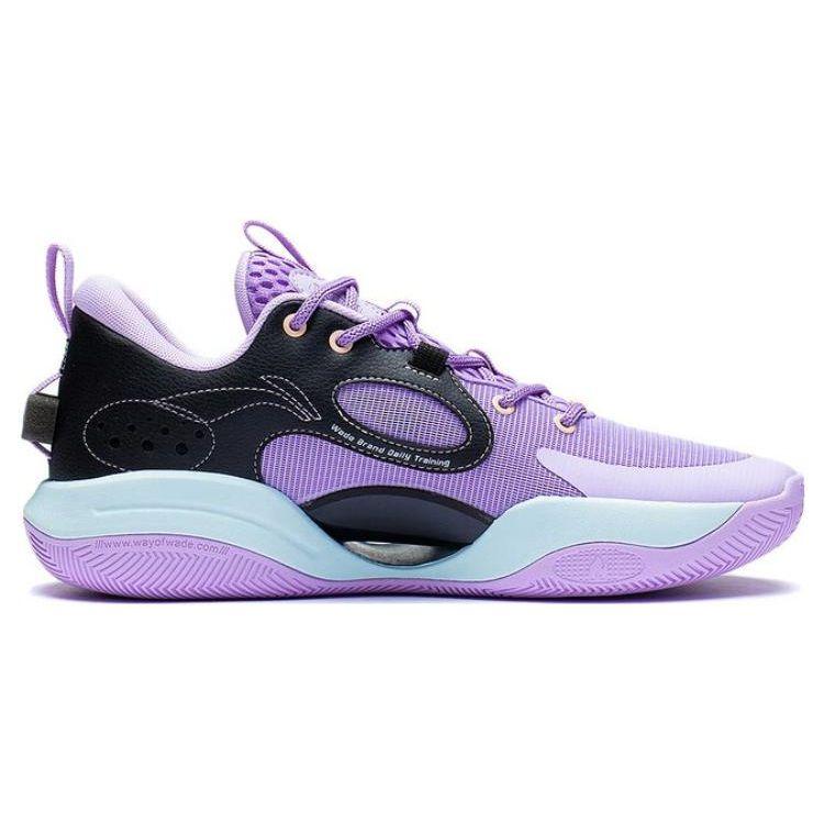 Li Ning Wade All Day 7 Durable Breathable Low Top Basketball Shoes Men Sneakers Purple Black ABAT033-3