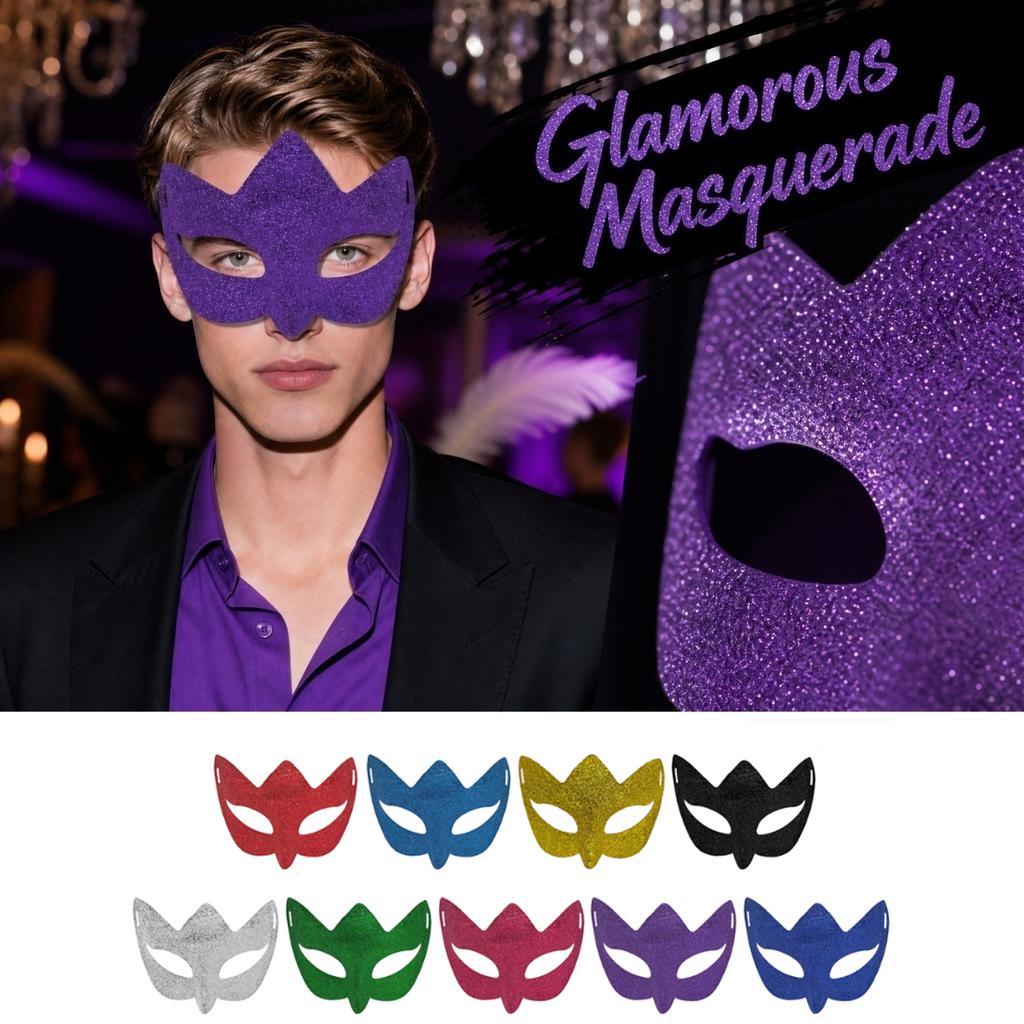 Half Face - Masquerade Costume Accessory for Halloween Ball