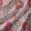 Sweet Donuts & Coffee Printed Blanket Soft & Warm Throw for Kids Bedding Sofa Cover Easy To Clean and Maintain Elevate Space