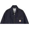 Carhartt WIP SS25 OG Detroit Jacket Classic Loose Fit Long Sleeve Detroit Denim Jacket With Zipper Closure Men Jackets Indigo I034870-01-02