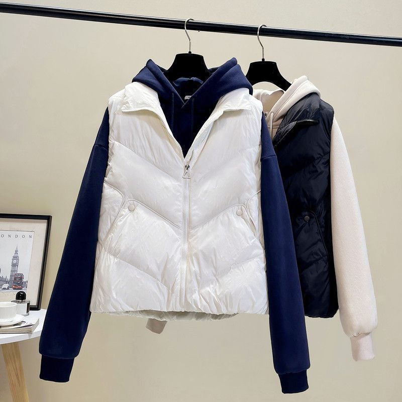 Women's Autumn Winter Down Vest Korean Style Loose Gilet Waistcoat Outer Wear