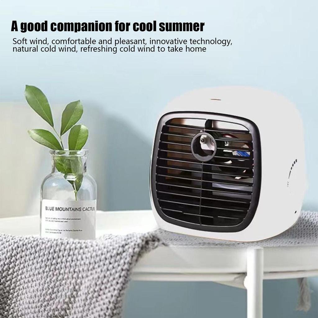 Portable Air Conditioners Desk Evaporative Humidifier Multifunctional USB Quiet Cooling Device For Tent Desk School Garden Beach