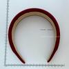 Elegantes Samt-Schwamm-Stirnband mit breiter Krempe - Design Herbst/Winter 2025 für Damen