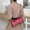 Bag women's niche design retro baguette armpit bag high-end new trendy red crossbody shoulder leather women's bag
