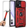 Case + Tempered Glasses - Xiaomi - Mi 11 - Red - Rigid - Anti-scratch