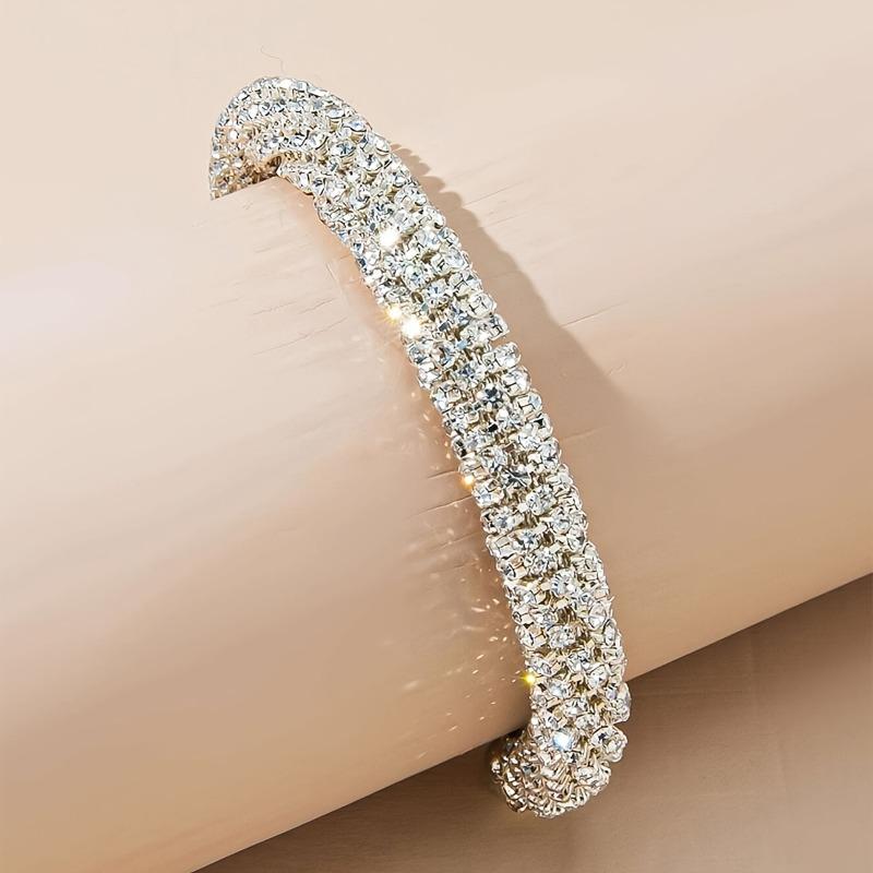 1 Shiny Rhinestone Wrap Bracelet