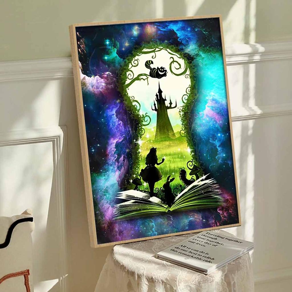 DIY Diamond Painting The World In Books Cross Stitch Kit Mosaic Art Diamond Painting Full Circle Diamond Home Decoration