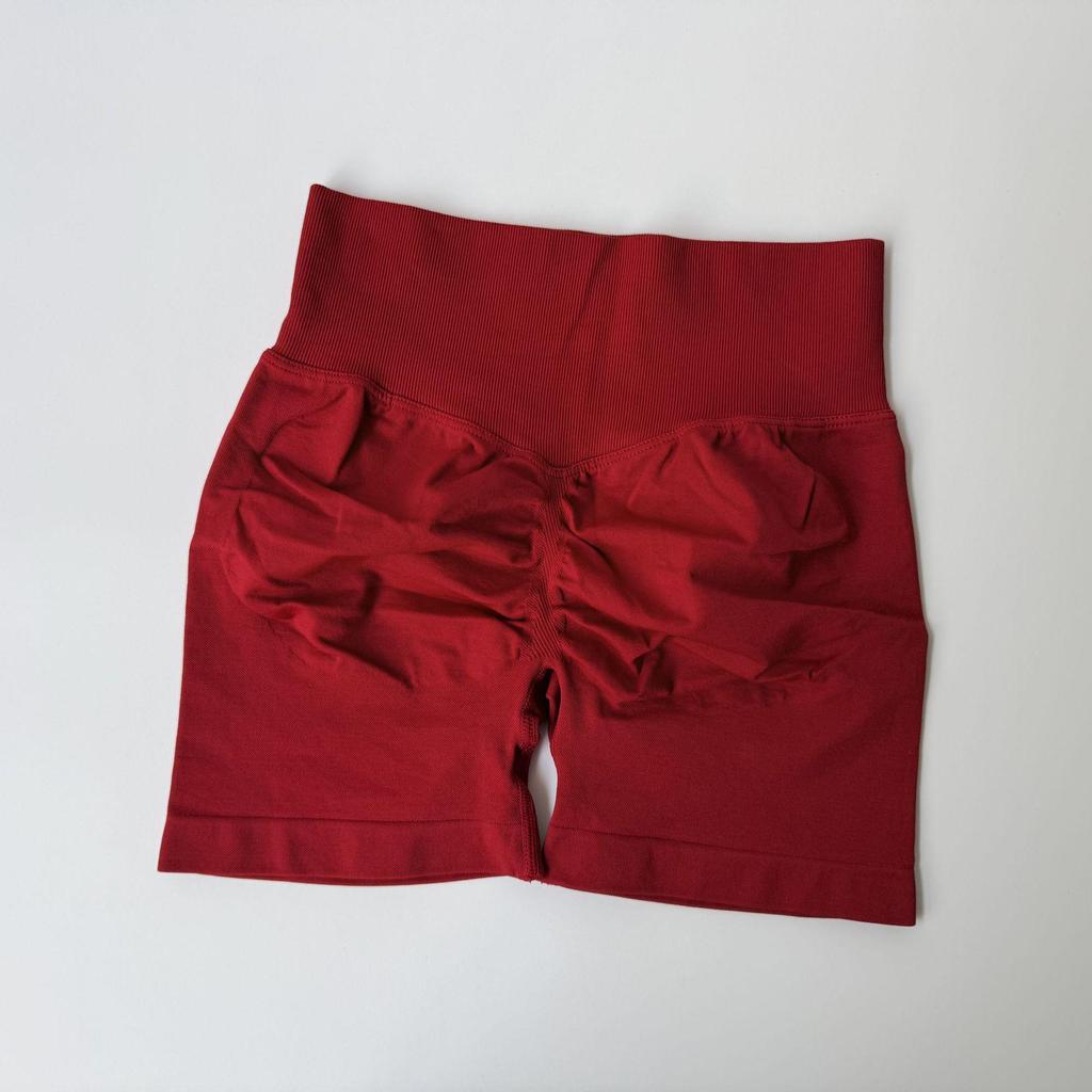 Women's High-Waist Quick-Dry Seamless Yoga Shorts with Peach-Lifting Design