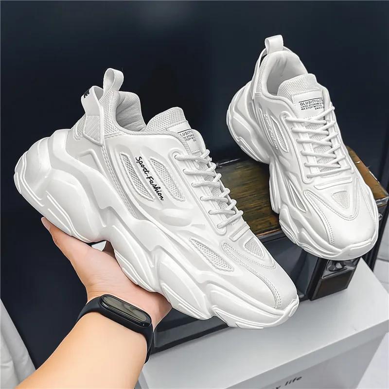 Original Men's Sports Shoe Trend Designer Men's Shoes Thick Soled Lace Up Board Shoes Original Brand Tennis Fast Running Shoes