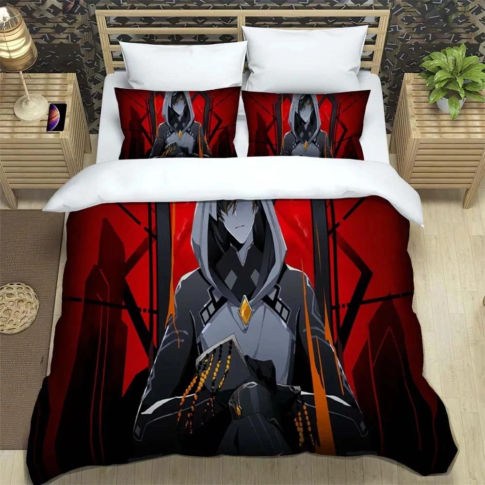 Genshin Impact Animation Cartoon soft and comfortable bedding set luxury quilt cover Customizable comforter bedding sets
