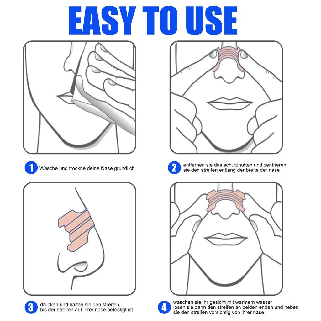 10/30/50/60/90/100PCS Breath Nasal Strips Anti-snoring Strip Better Relieve Nasal Congestion Solve Sleep Problem Best Aid Device