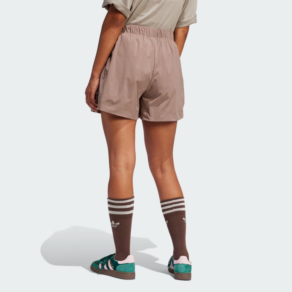 Adidas Originals Essentials SS25 Fashion Simple Comfortable Loose Sports Shorts Women Shorts Brown JD1508