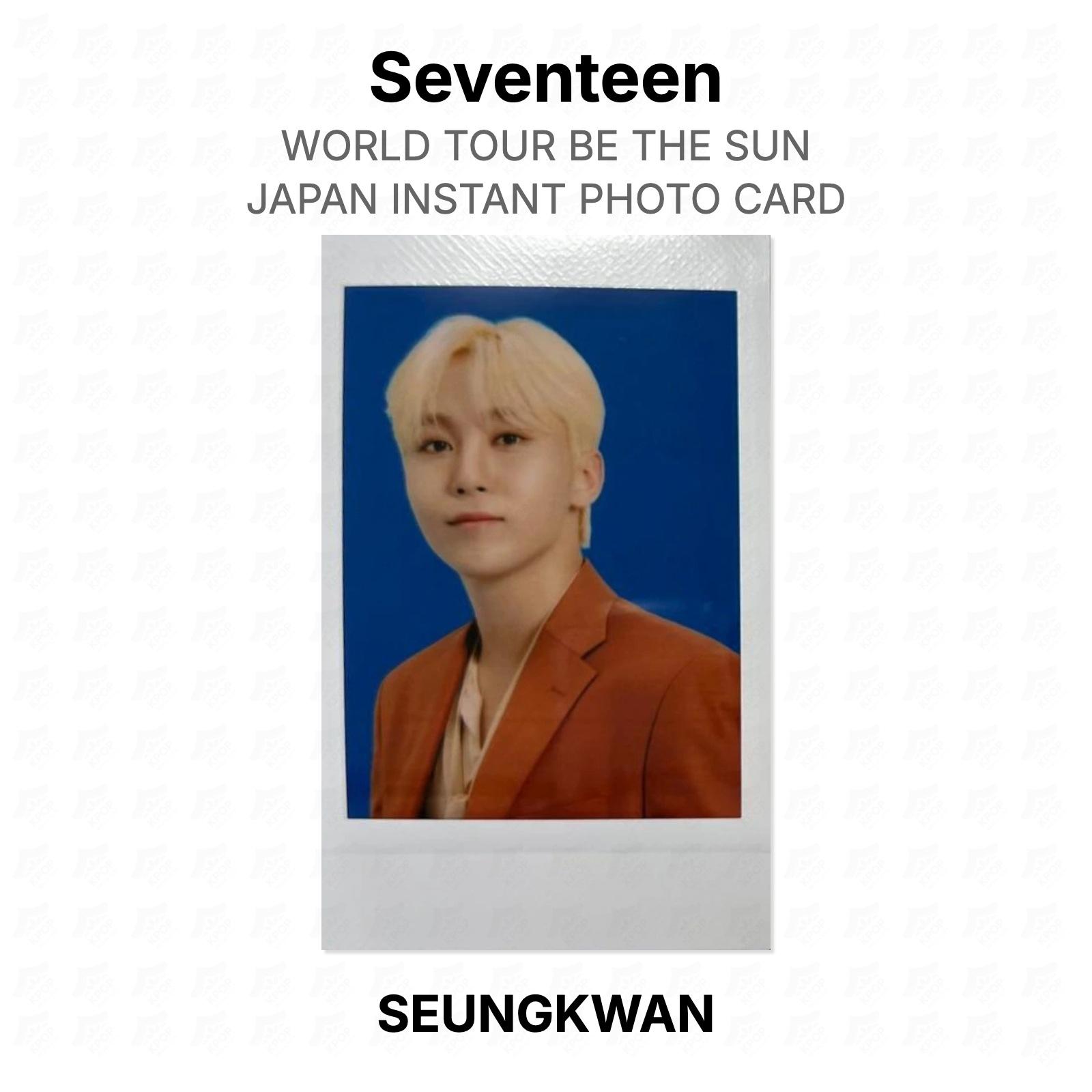 Seventeen WORLD TOUR BE THE SUN - JAPAN INSTANT PHOTO CARD Official Photocard SEUNGKWAN 02