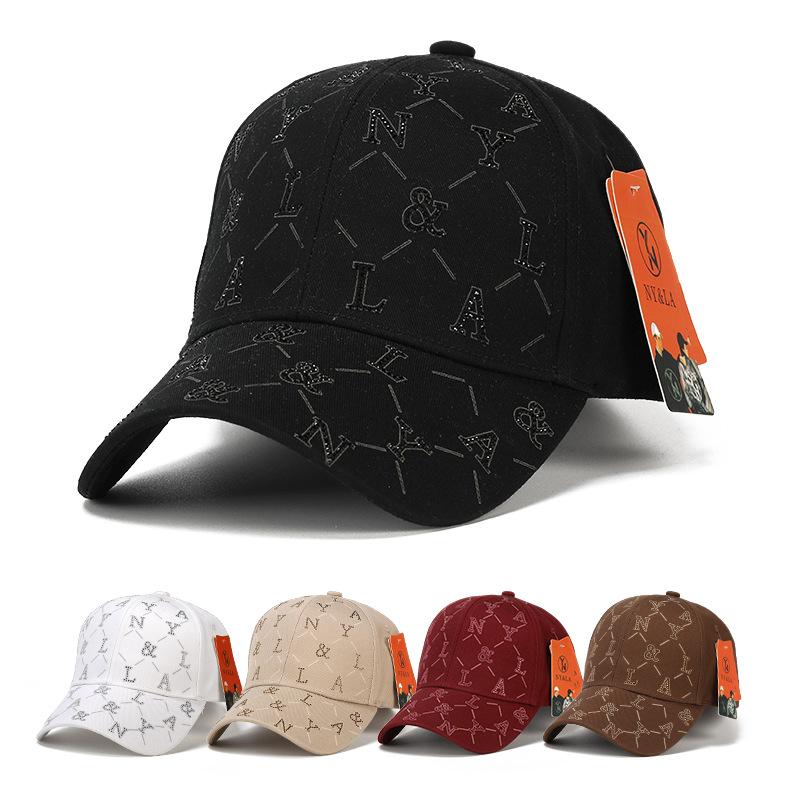 New Embroidery Ball Baseball Cap Sports Sunscreen Men's and Women's Sun Hats Breathable Versatile Casual Duck Tongue