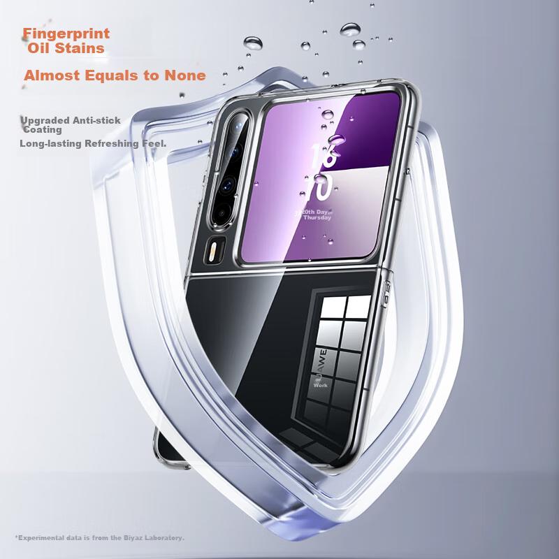 BIAZE Phone Case for Huawei Pura X, HUAWEI Pura X Collector's Edition, Foldable Screen Ultra-Thin Heat Dissipation Transparent Case, JK886 Transparent