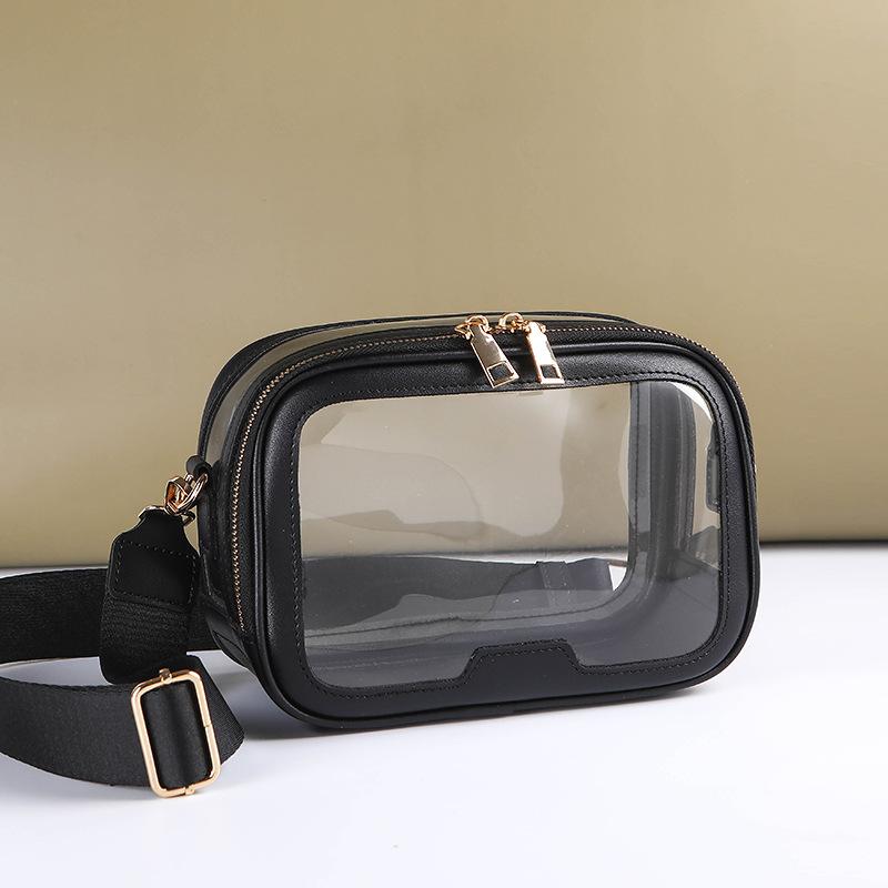 New Transparent Crossbody Bag for Women Fashionable Makeup Bag Women's Shoulder Bag