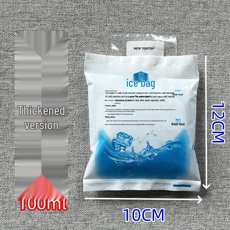 Reusable Ice Pack for Hot & Cold Therapy: Water-Injectable Cooling & Preservation Compress