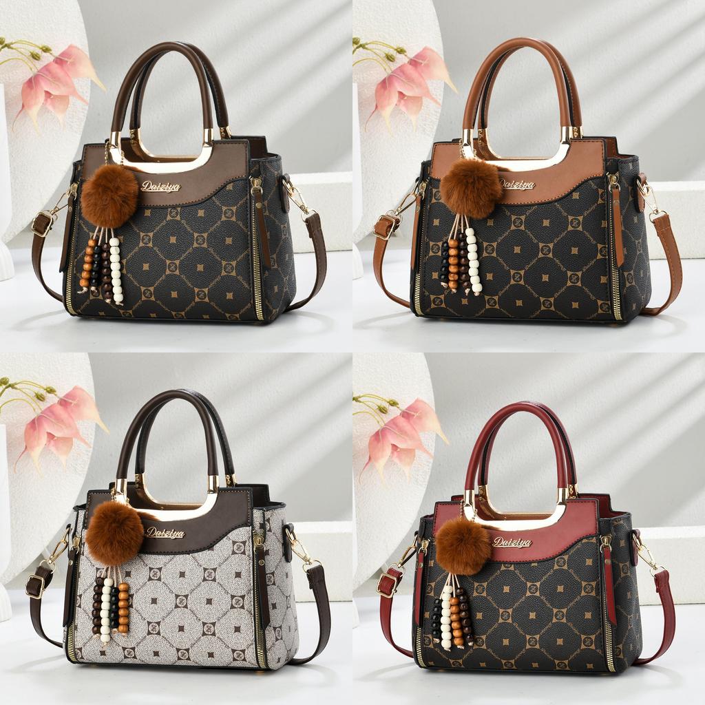 Fashion Pu Bucket Bag With Printed Pattern And Zipper Closure For Daily Use Women