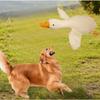 Soft Material White Goose Dog Toy - Plush Durable Design, Suitable for all Breeds, Interactive Chewing Partner,Release Energy