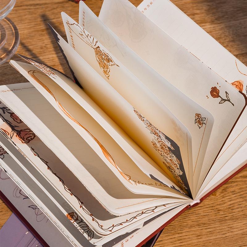 Exquisite Rose Diary: Artistic Japanese Notebook