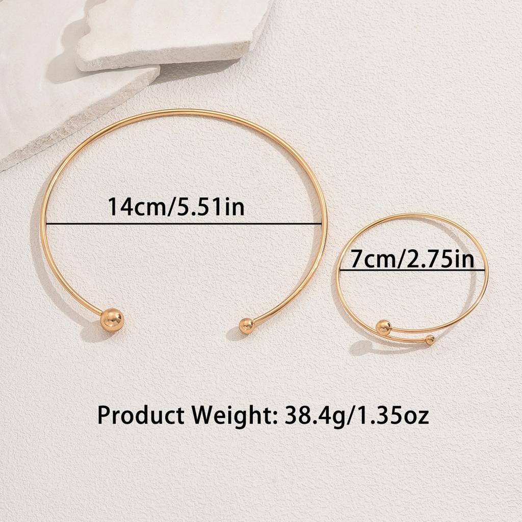 Vítr Dámský náhrdelník Náramek Set Nika Geometrický Smysl pro Design Kovový Obojek Šperky Vysokého Smyslu Ženy