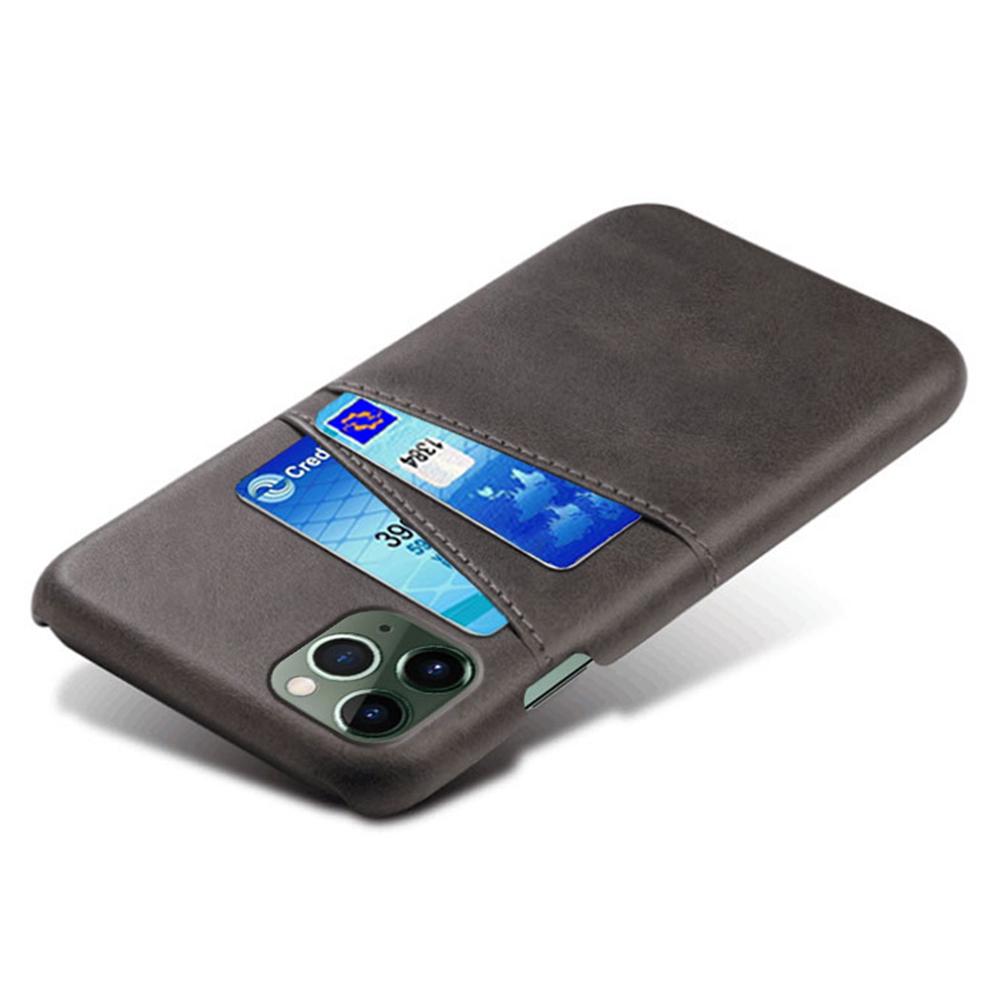 Phone Cover for iPhone 15 Pro,PU Leather Coated PC Protective Back Case with Dual Card Slots