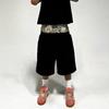 European and American Spring and Summer Casual Simple Couple Fashionable Double Waist Folding Shorts