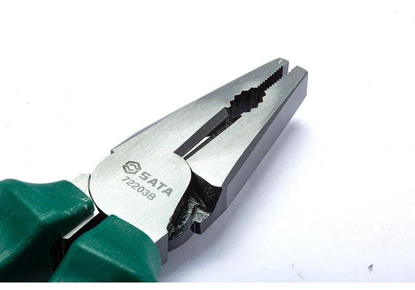SATA Effort-Saving Steel Wire and Flat-Nose Locking Pliers 72201B-72202B-72203B