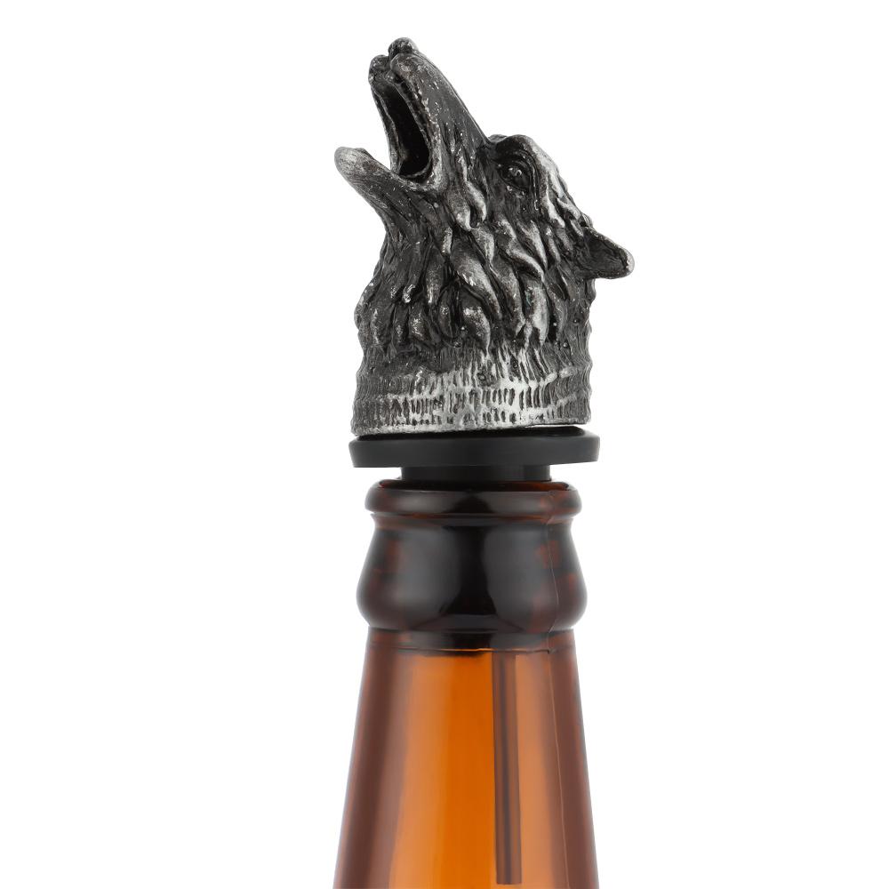 Gadžety Kuchyňské potřeby Zátka na láhev s ústím na víno Vlčí hlava Barové náčiní Nalévač na víno