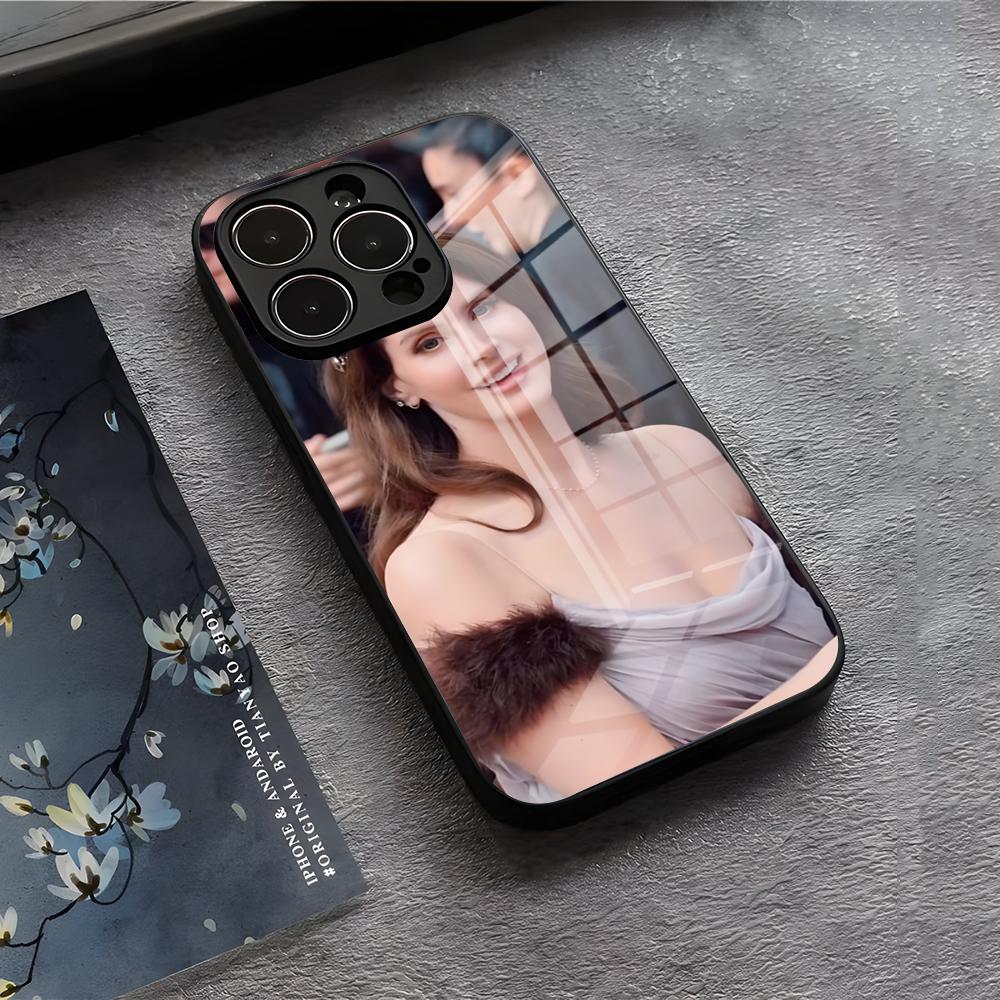 Lanas-w-Del-R-Rey Phone Case For IPhone 17 Air 16 E Pro Max 15 14 13 Mini 12 Pro 11 Max Plus Black Glass Cover